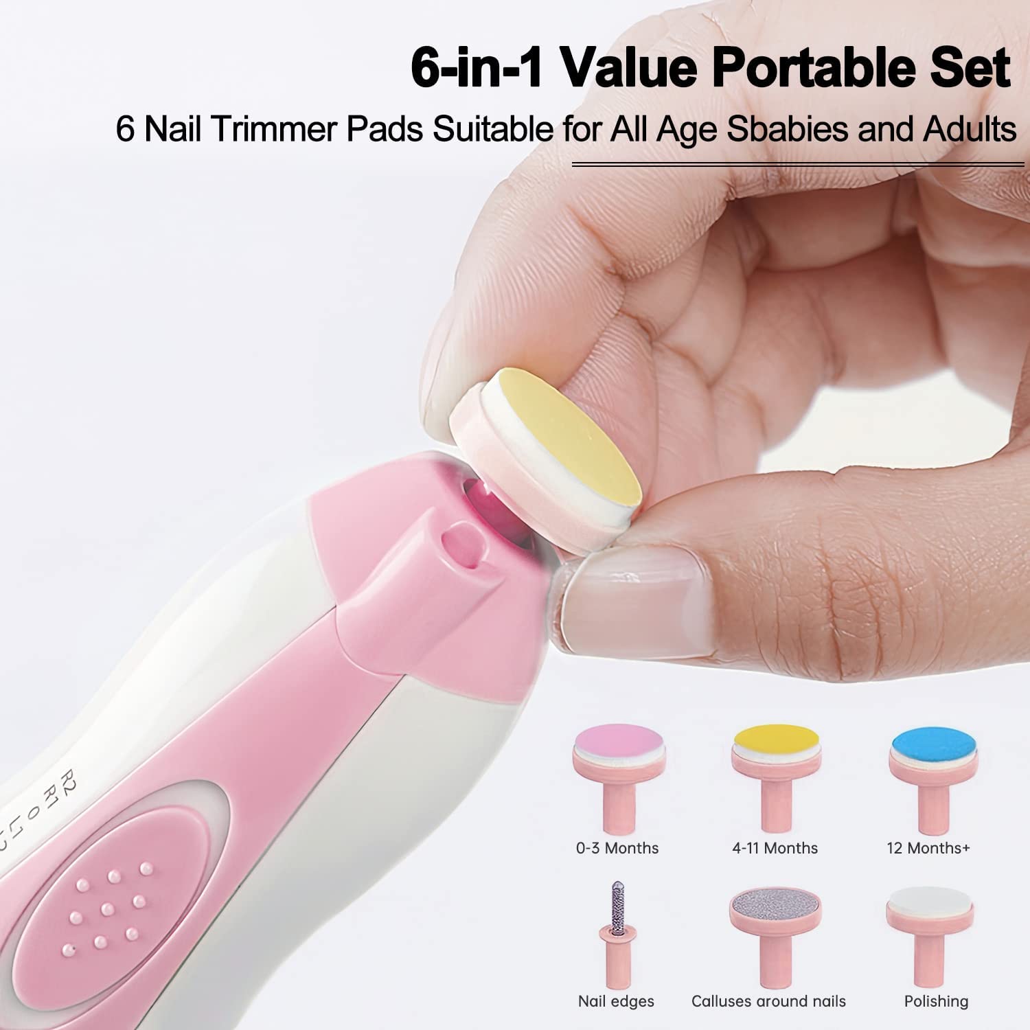 Baby Nail Trimmer Electric Newborn Essential Set Nail Clippers Tools Cutter  Care Set Coupe Ongle Bebe With 6 Grinding Heads - AliExpress